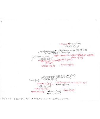 4-05-07 Boston at Kansas City, 2nd Inning